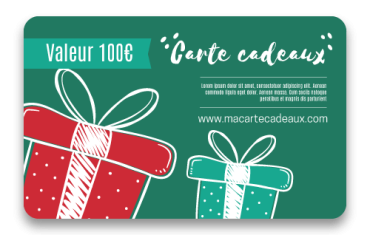 Illustration carte cadeaux